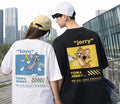 Tom & Jerry Best Friends Couple Oversized T-Shirt Combo💕