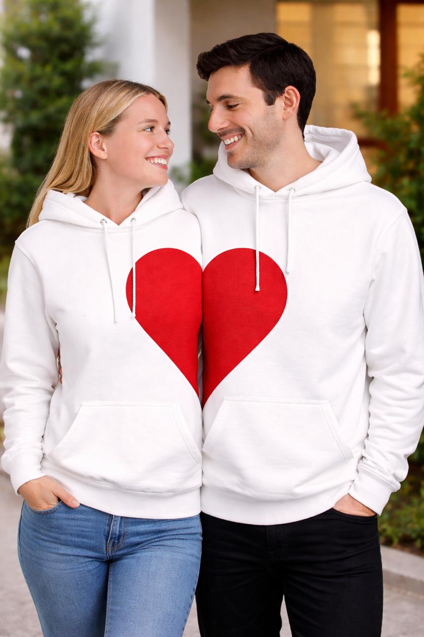 Couple Matching Hoodie Set for Love Couples | His & Her Matching Hoodies | Valentine Gift